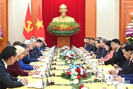 Party chief, Russian State Duma Chairman highlight progress in bilateral ties